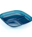Infinity Divided plate, Blue