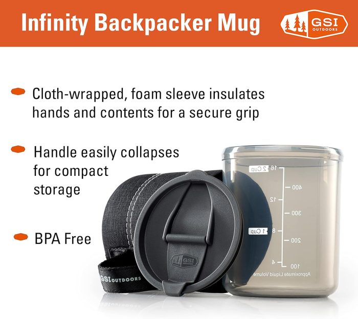 Infinity Backpacker Mug Black - Image 3