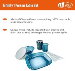 Infinity 1 Person Tableset- Blue - Image 2