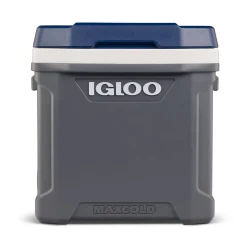 IGLOO - Maxcold Latitude 62 Roller Cooler - Carbonite / Aegean Sea