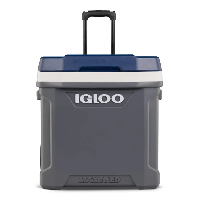 IGLOO - Maxcold Latitude 62 Roller Cooler  - Carbonite /  Aegean Sea - Image 2