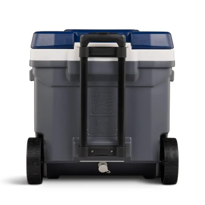 IGLOO - Maxcold Latitude 62 Roller Cooler  - Carbonite /  Aegean Sea - Image 4
