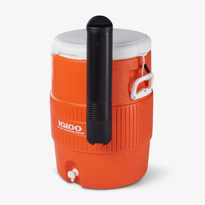 IGLOO-10 Gallon Seat Top With Cup Dispenser - Orange - Image 3