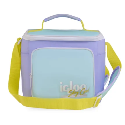IGLOO - Retro Square Lunch Bag - Lilac