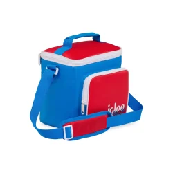 IGLOO - Retro Square Lunch Bag - Red Star - Image 3