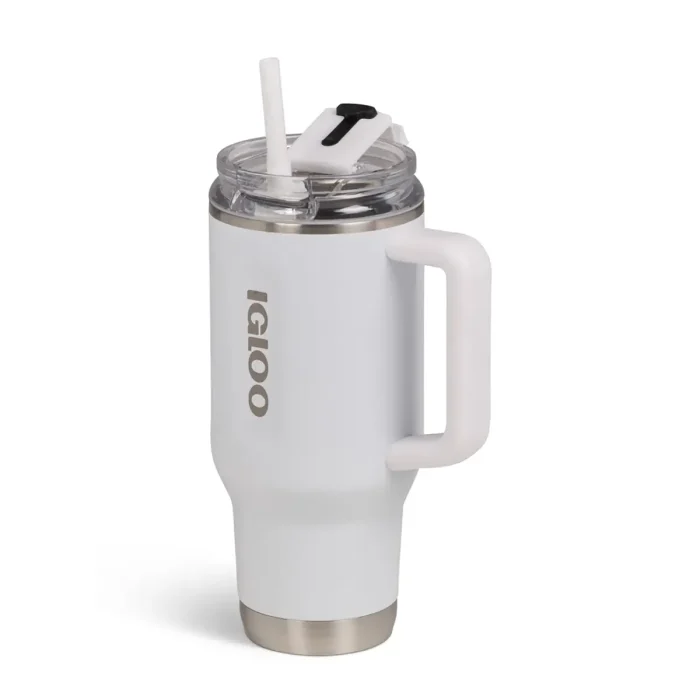 IGLOO - 32 OZ Stainless Steel Travel Mug - White - Image 4