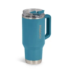IGLOO - 32 OZ Stainless Steel Travel Mug - Modern Blue - Image 4