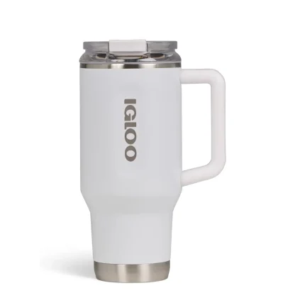 IGLOO - 40 OZ Stainless Steel Travel Mug - White