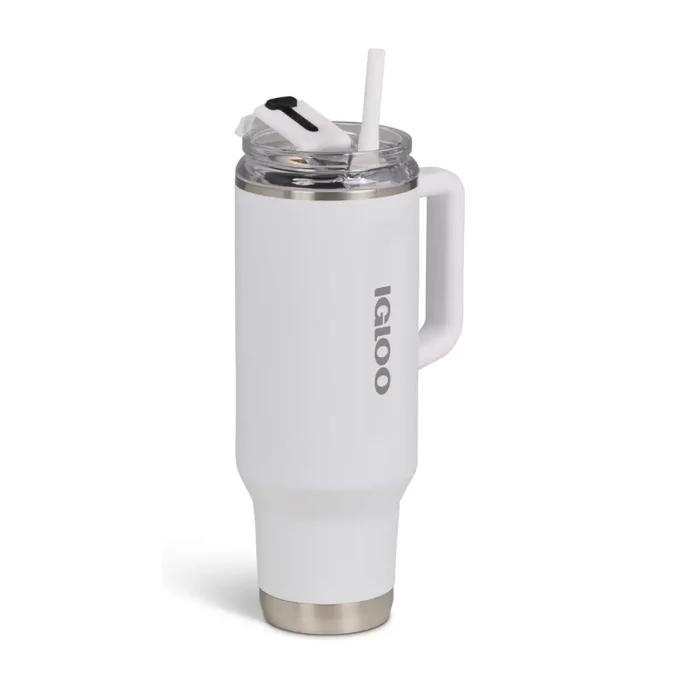 IGLOO - 40 OZ Stainless Steel Travel Mug  - White - Image 3