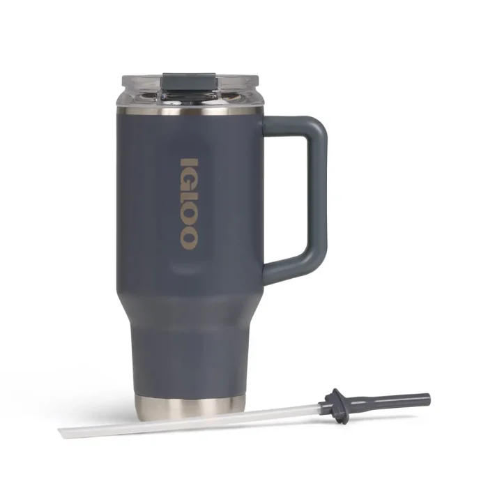 IGLOO - 40 OZ Stainless Steel Travel Mug  - Carbonite - Image 3