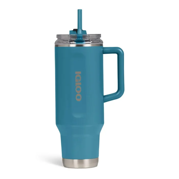 IGLOO - 40 OZ Stainless Steel Travel Mug  - Modern Blue - Image 2