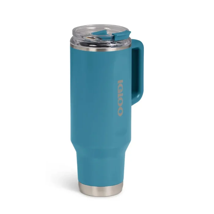 IGLOO - 40 OZ Stainless Steel Travel Mug  - Modern Blue - Image 4