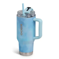 IGLOO - 32 Oz Flip ‘n’ Sip Travel Mug - Powder Blue - Image 2