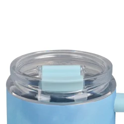 IGLOO - 32 Oz Flip ‘n’ Sip Travel Mug - Powder Blue - Image 4
