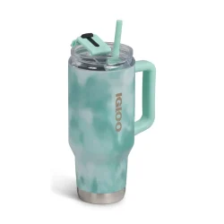 IGLOO - 32 Oz Flip ‘n’ Sip Travel Mug - Seafoam - Image 2