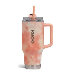 IGLOO - 32 Oz Flip ‘n’ Sip Travel Mug - Apricot - Image 2