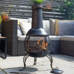 La Hacienda - Leon Mesh Steel Chimenea Large - Image 3