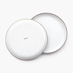 BareBones - Enamel Plate Eggshell - set of 2 - Image 5