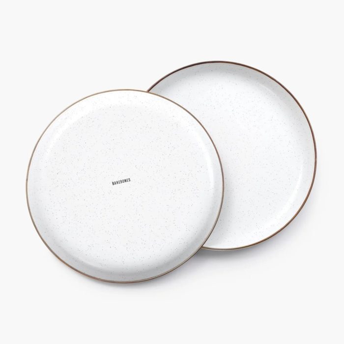 BareBones - Enamel Plate Eggshell - set of 2 - Image 5