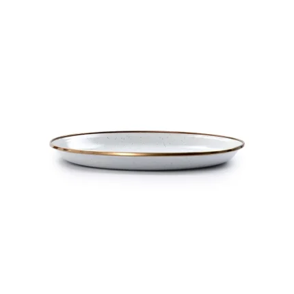 BareBones - Enamel Salad Plate Eggshell - set of 2