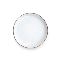 BareBones - Enamel Salad Plate Eggshell - set of 2 - Image 3