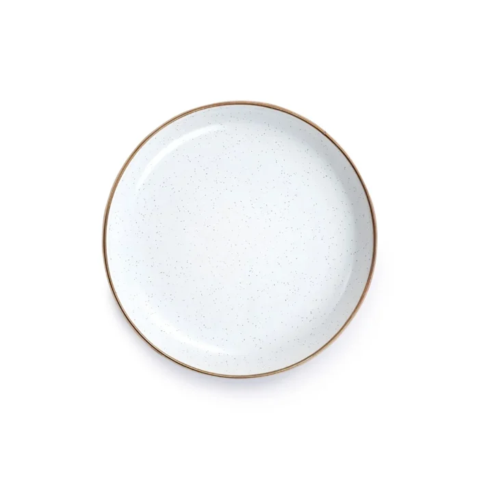 BareBones - Enamel Salad Plate Eggshell - set of 2 - Image 3