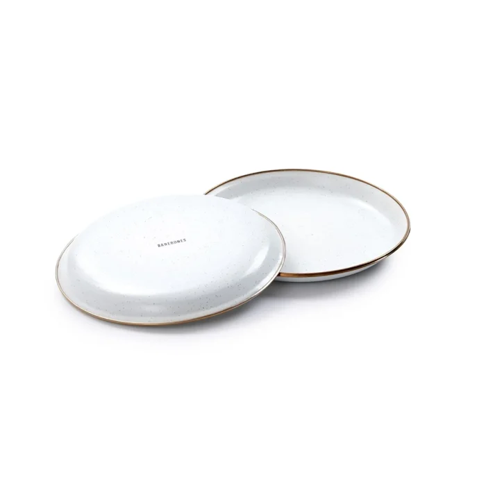 BareBones - Enamel Salad Plate Eggshell - set of 2 - Image 6