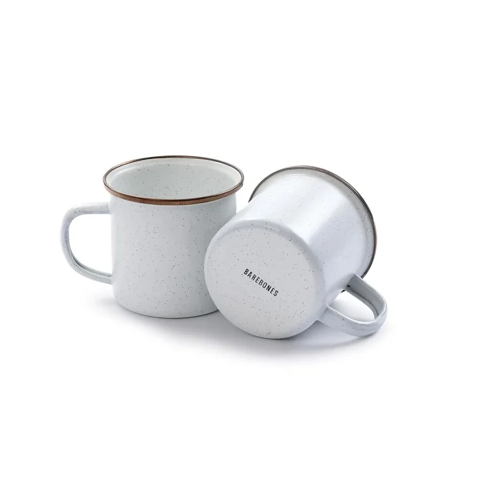 BareBones - Enamel Mug Eggshell - set of 2 - Image 3