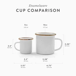 BareBones - Enamel Mug Eggshell - set of 2 - Image 5