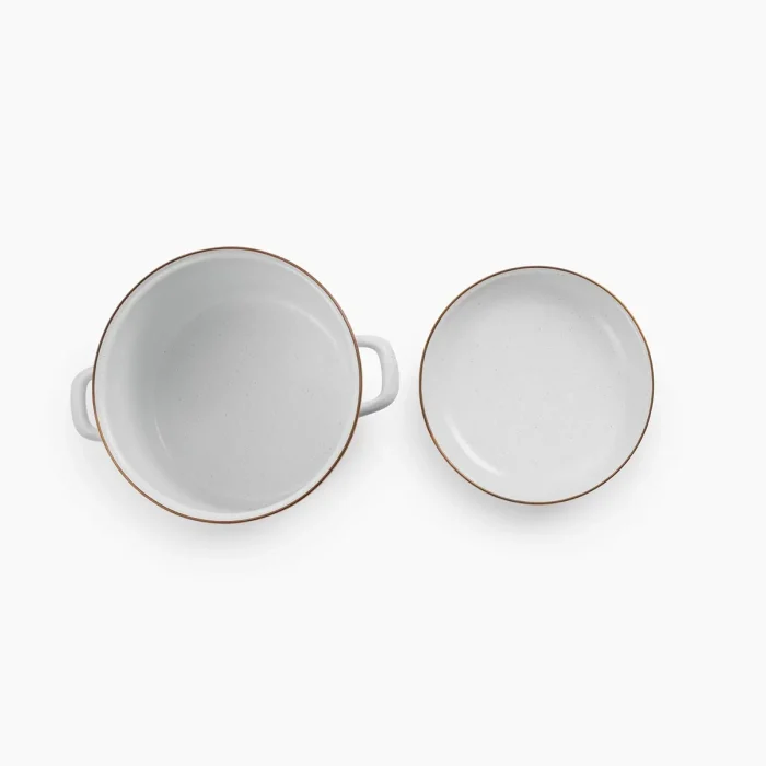 BareBones - Enamel Stock Pot Eggshell - Image 3