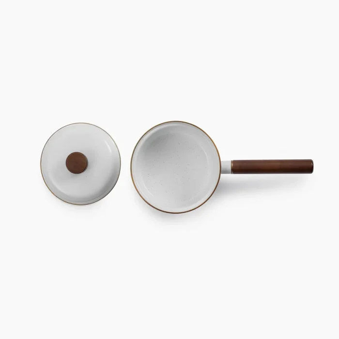 BareBones - Enamel Saucepan Eggshell - Image 2
