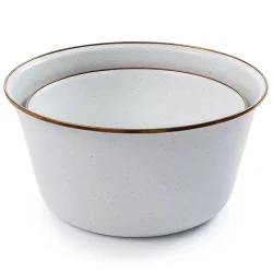 BareBones - Enamel Mixing Bowl Set of 2 Eggshell