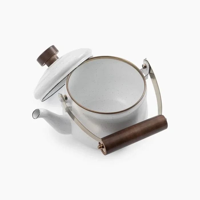 BareBones - Enamel Teapot Eggshell - Image 2