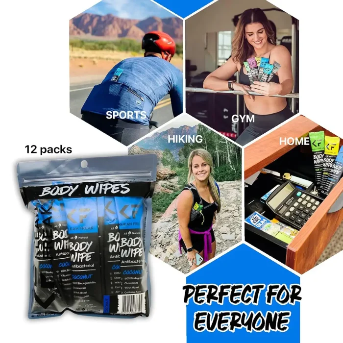 Klean Freak - Body Wipes - Dozen Pack - Coconut - Image 7