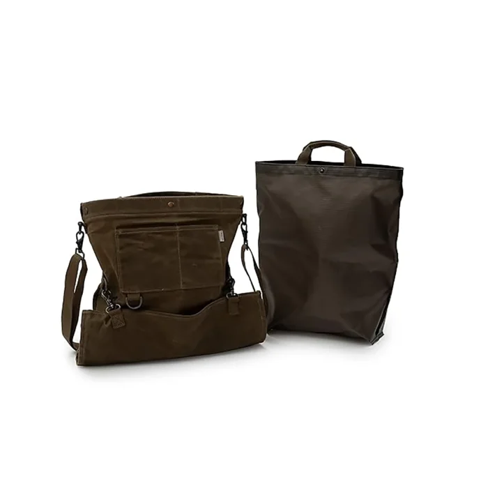 BareBones - Gathering Bag/waxed canvas (Dark Khaki) - Image 8