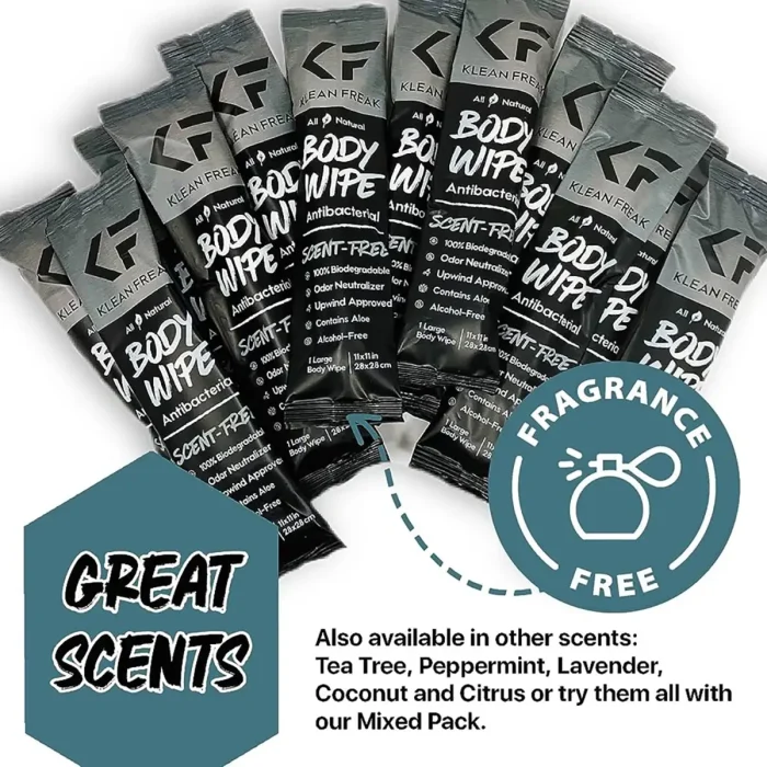 Klean Freak - Body Wipes - 100 Pack - Scent Free - Image 3