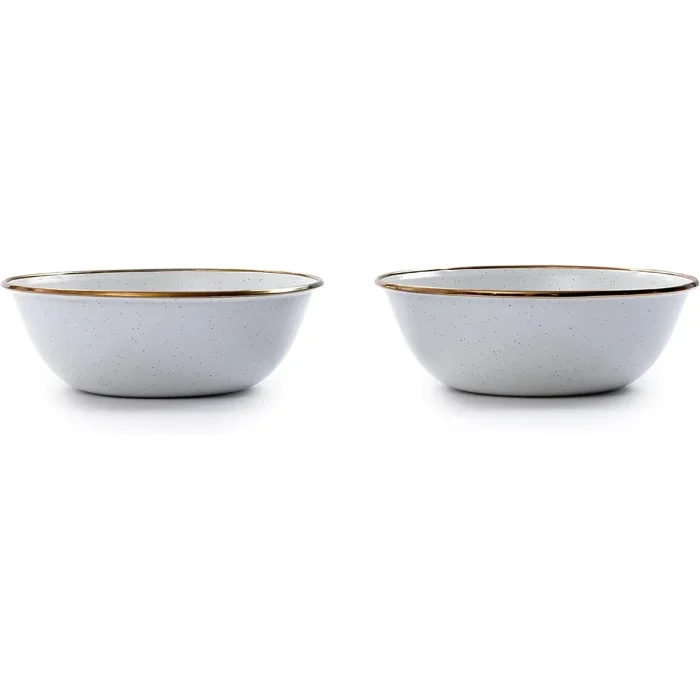 BareBones - Enamel Bowl Eggshell - set of 2