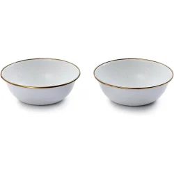 BareBones - Enamel Bowl Eggshell - set of 2 - Image 3
