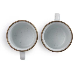 BareBones - Enamel Espresso Cup Eggshell - set of 2 - Image 6