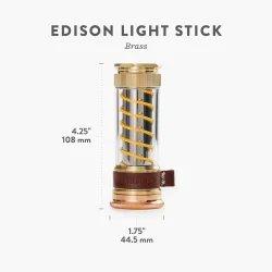 Barebones - Edison Light Stick - Brass - Image 9