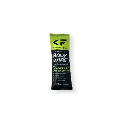 Klean Freak - Body Wipes - Single Sachet - Lemon Grasss/Citronella
