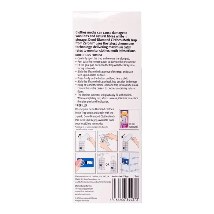 STV  Demi-Diamond Clothes Moth Killer Refill - Twinpack - Image 3