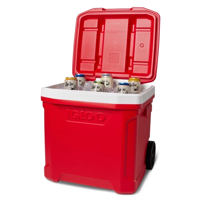 IGLOO-Profile II 60 Roller Cooler Box - Red Star - Image 3