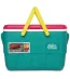 IGLOO-Retro Jade 25 Qt Lunch Picnic Basket Cooler - Dark Jade /Bold Magenta /Livewire Yellow