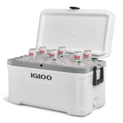 IGLOO-Latitude Marine Ultra 70 Cooler Box - White / Moonscape Gray - Image 2