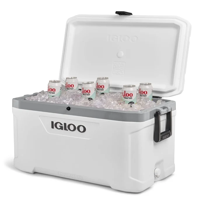 IGLOO-Latitude Marine Ultra 70 Cooler Box - White / Moonscape Gray - Image 2