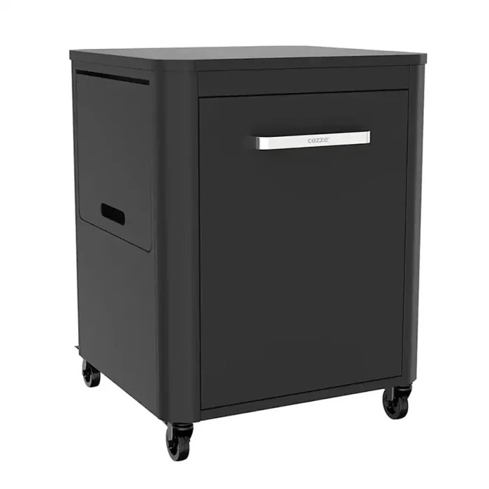 Cozze Roller Table with1 Door and Foldable Side Tables