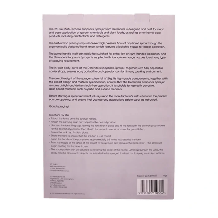 STV Multi-Purpose Knapsack Pressure Sprayer - 12L - Image 3