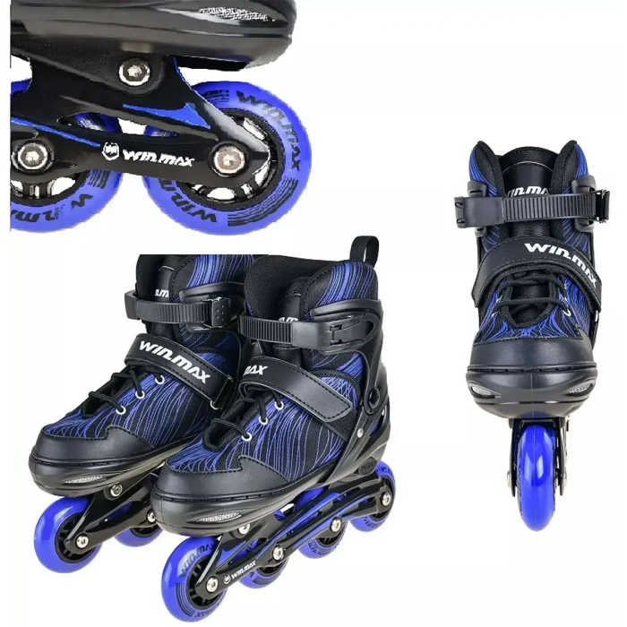 Winmax KINETIK Kids Inline Skate Combo Set-Blue - Image 3