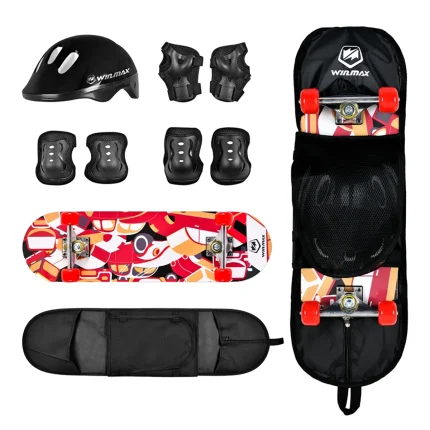 Kids Skateboard Combo Set-Red